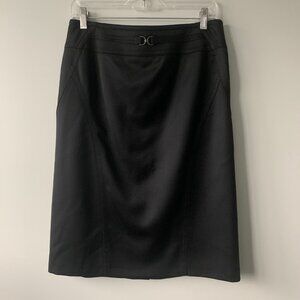 Basler Black pencil wool skirt